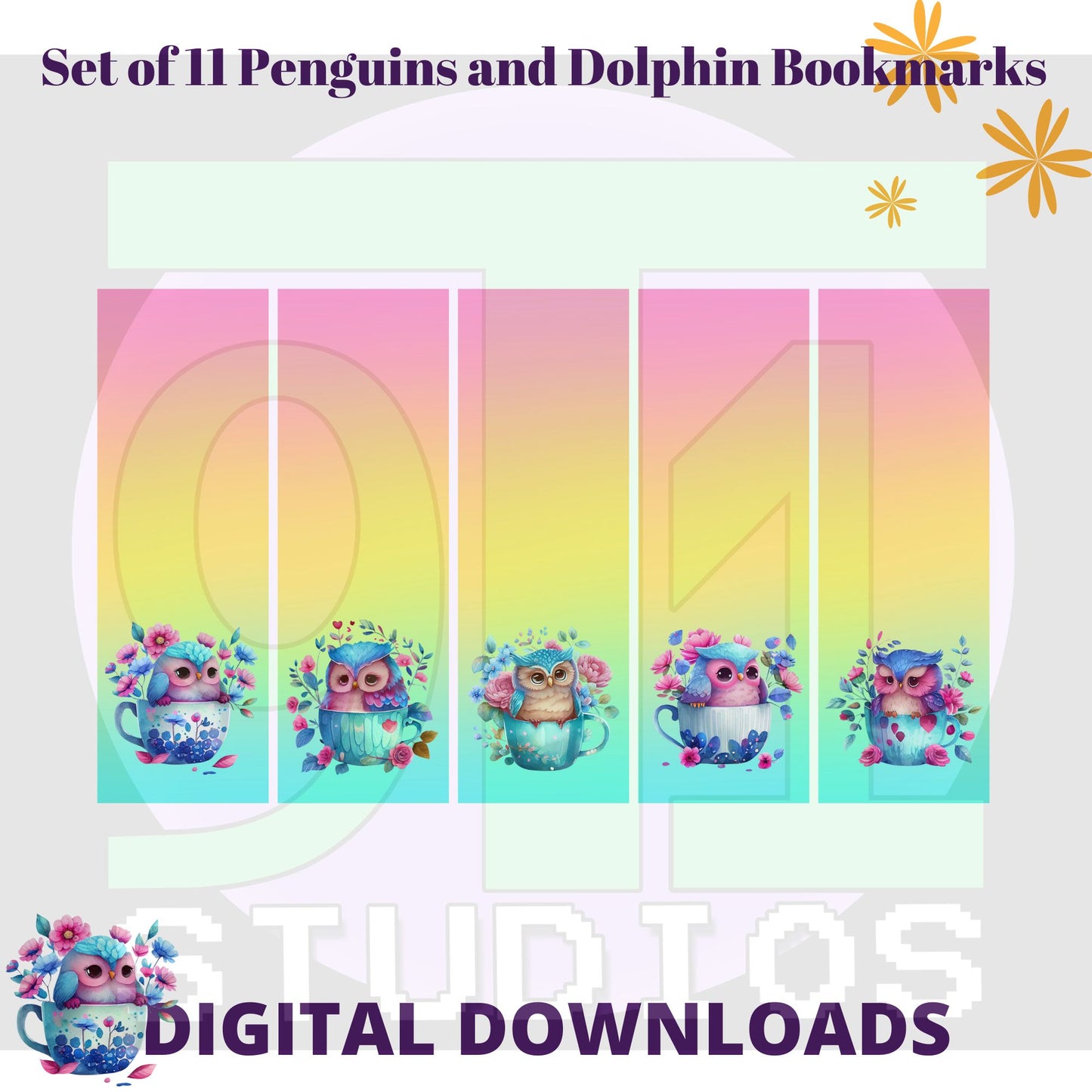 Valentine Owl Bookmarks