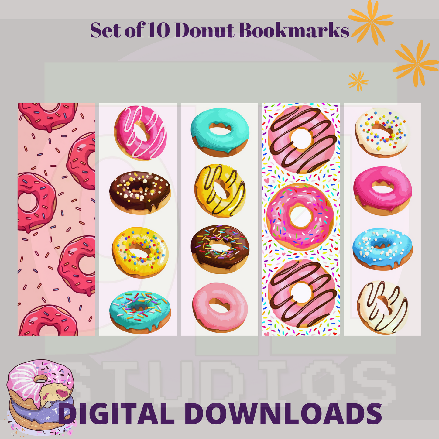 Donut Bookmarks