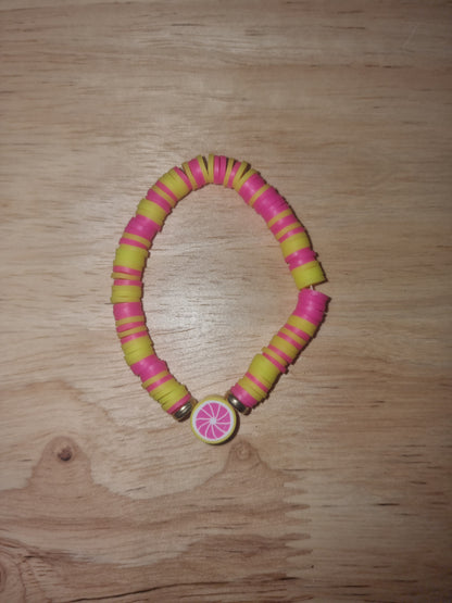 Handmade Clay Bead Bracelet