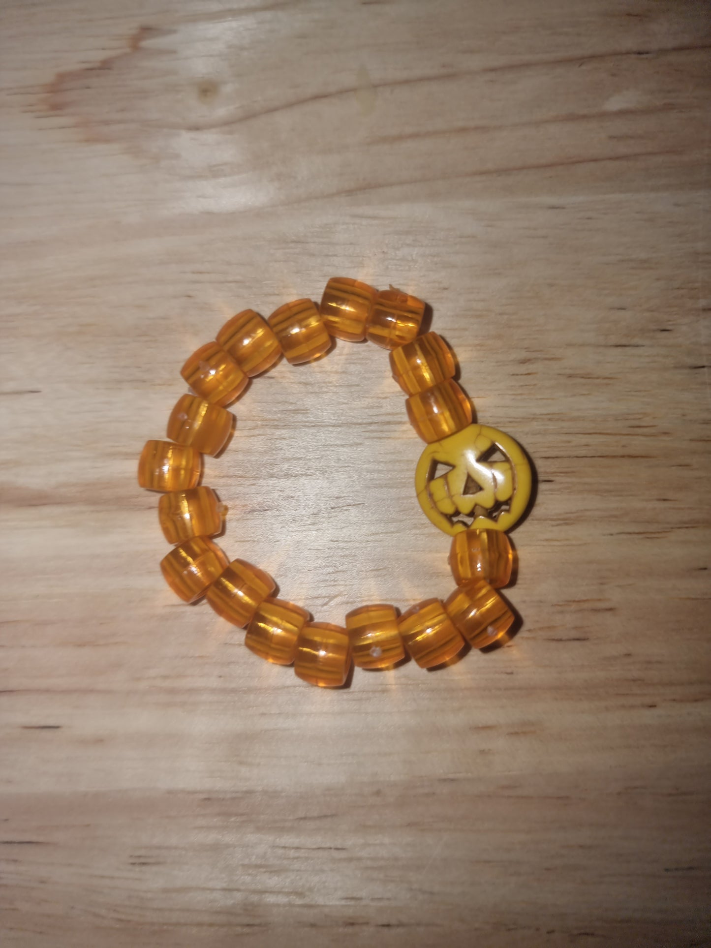 Handmade Halloween Beaded Bracelet