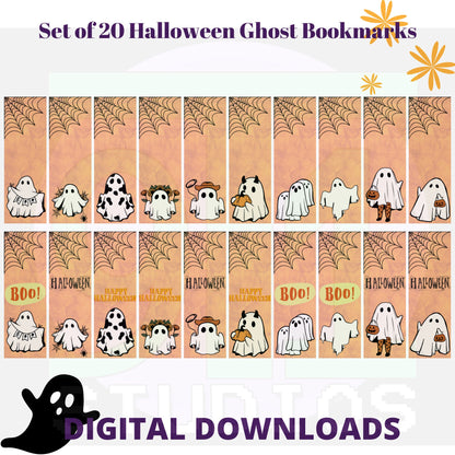 Halloween Ghost Bookmarks