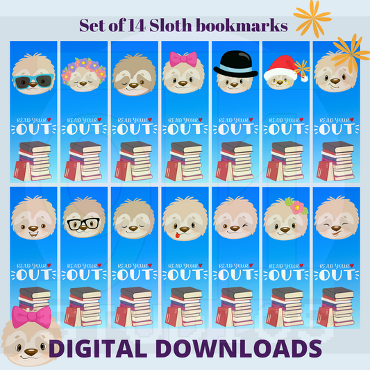Sloth Bookmarks