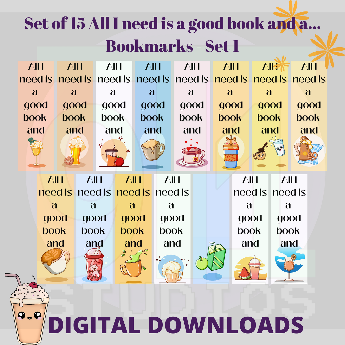 Kawaii Drinks Set 1
