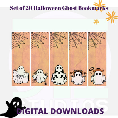 Halloween Ghost Bookmarks