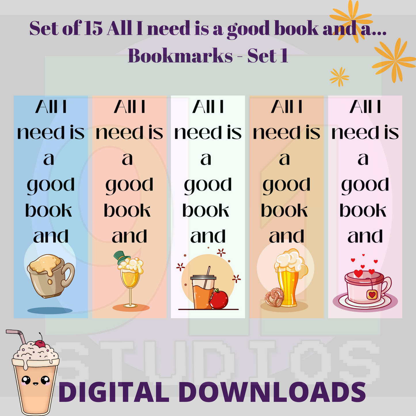 Kawaii Drinks Set 1