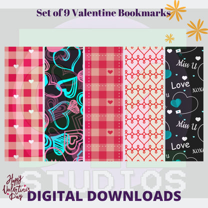 Valentine Bookmarks