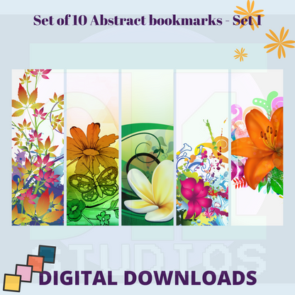 Abstract Bookmarks Set 1