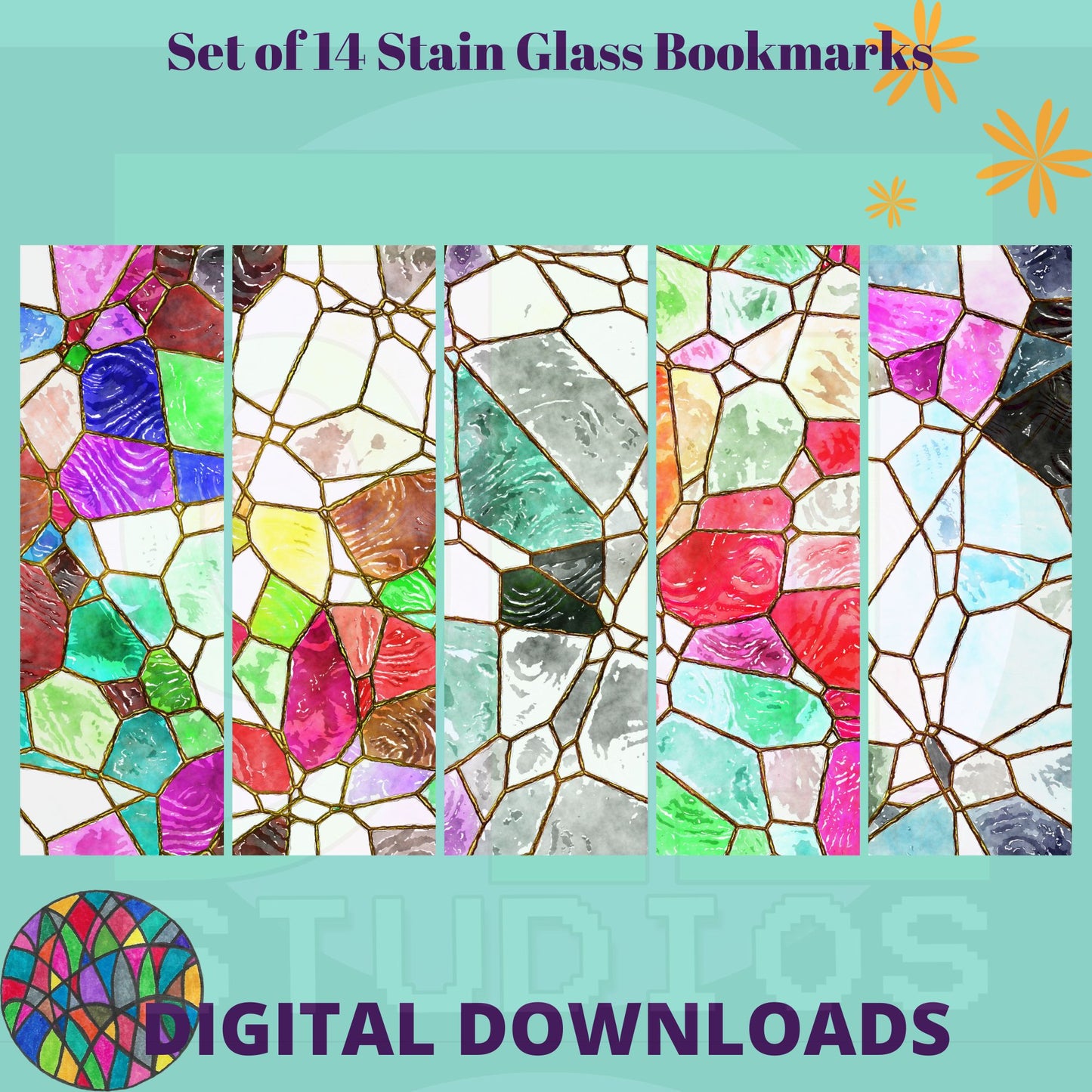 Stain Glass Bookmarks