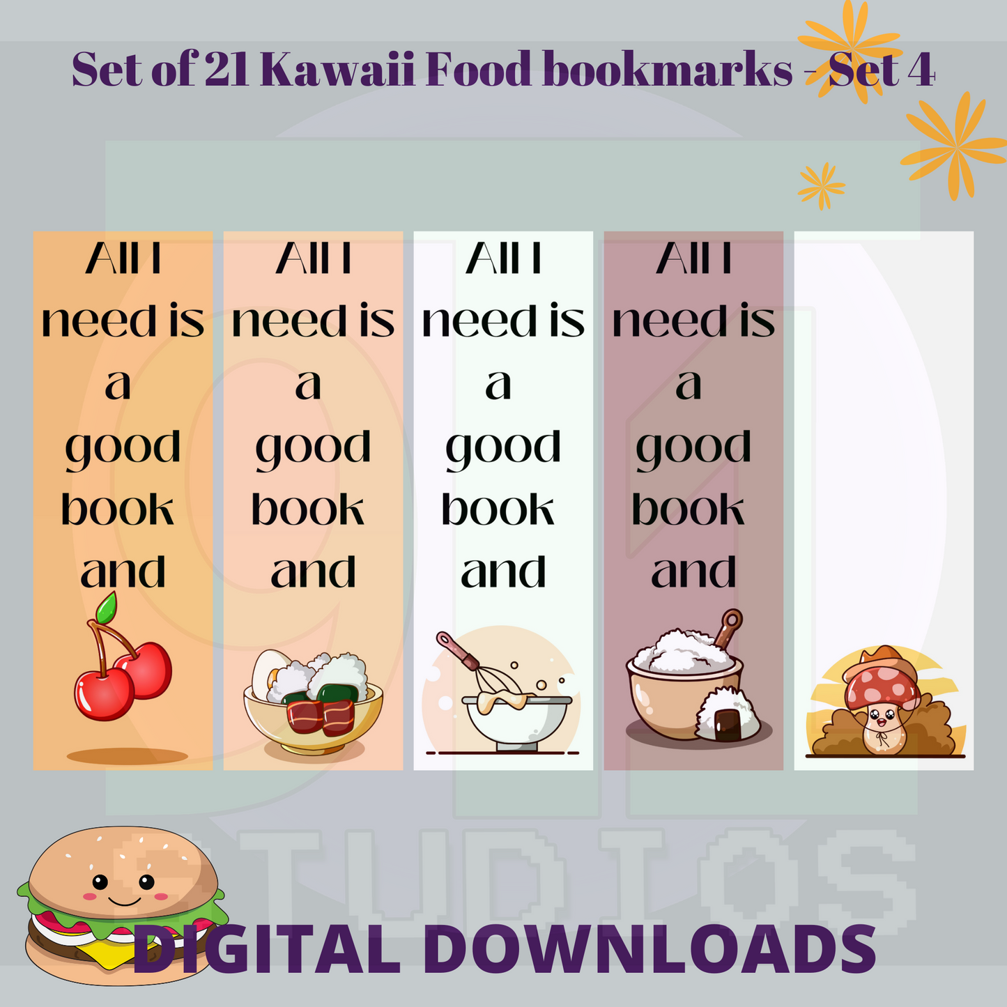 Kawaii Food Set 4