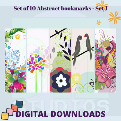 Abstract Bookmarks Set 1
