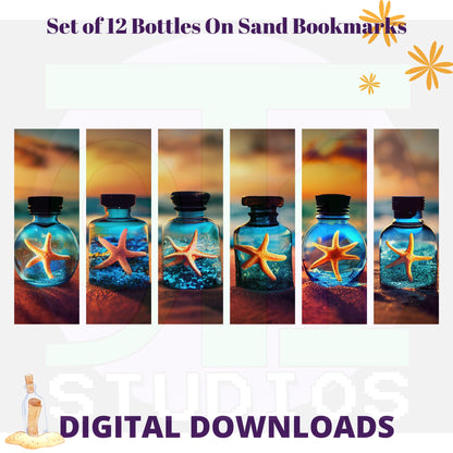 Bottles On sand Bookmarks