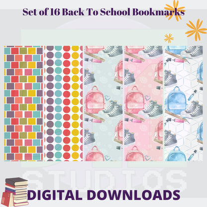 Back To School Bookmarks