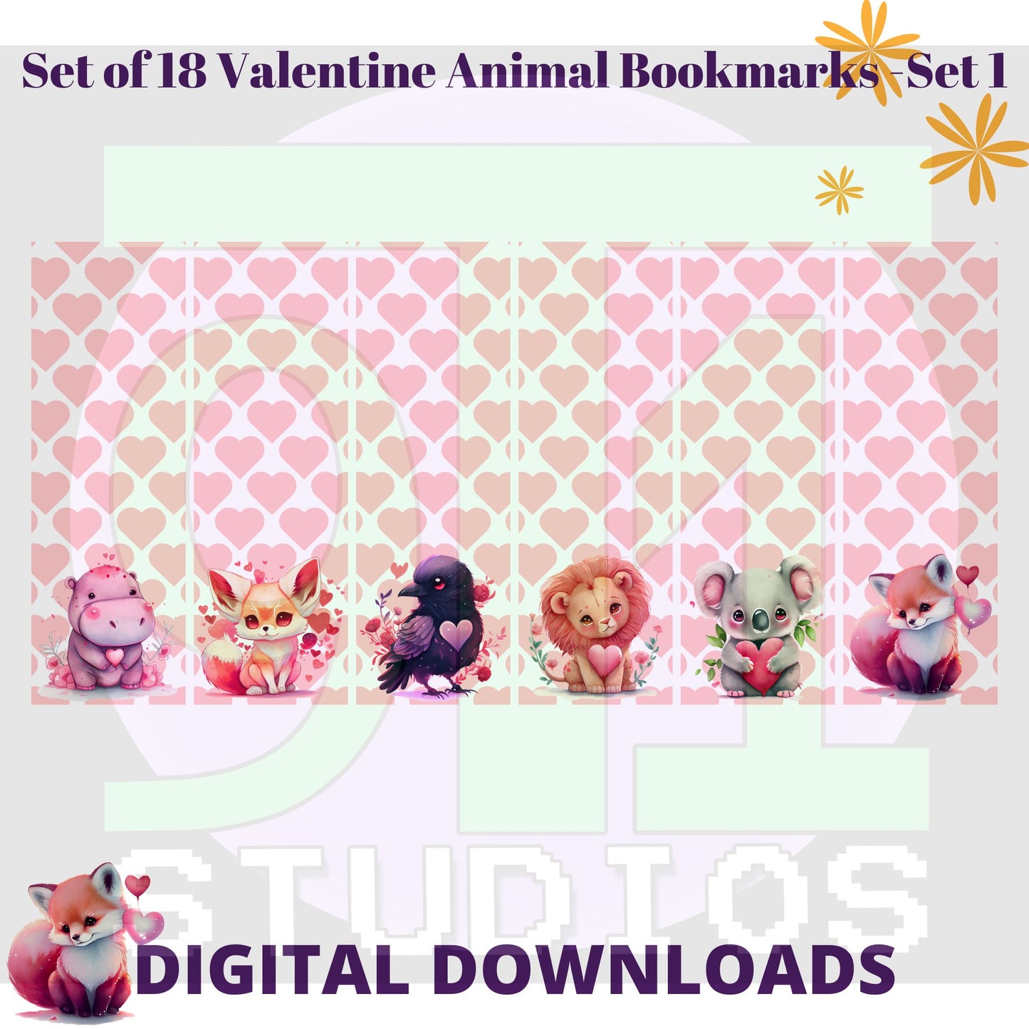 Valentine Couple Bookmarks