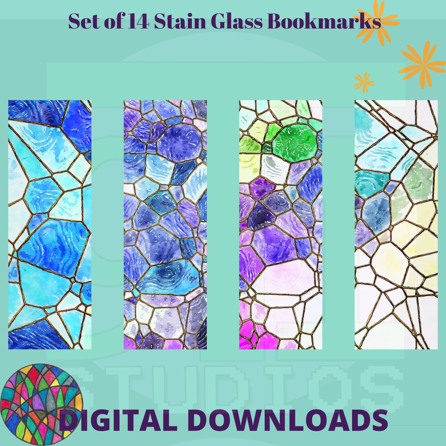 Stain Glass Bookmarks