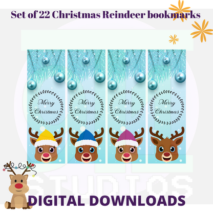Christmas Reindeer Bookmarks