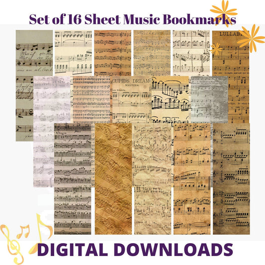 Sheet Music bookmarks