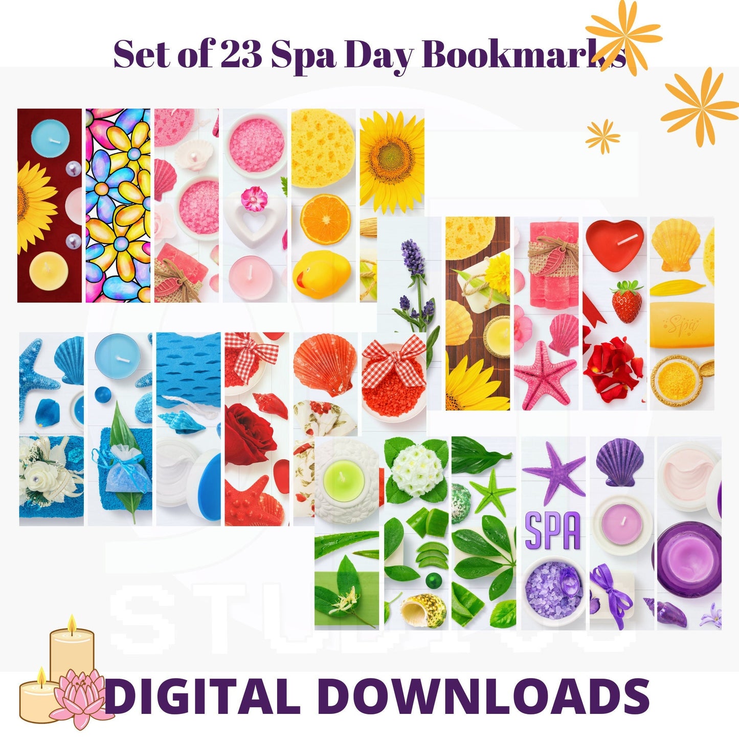 Spa Day bookmarks