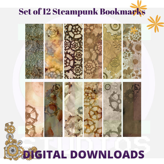 Steampunk bookmarks