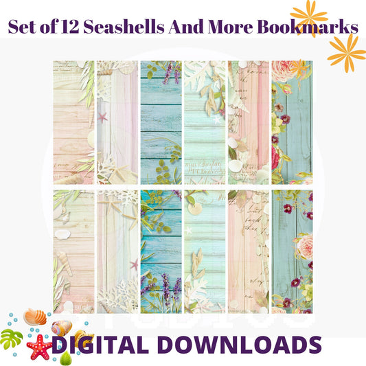 Seashells and More bookmarks